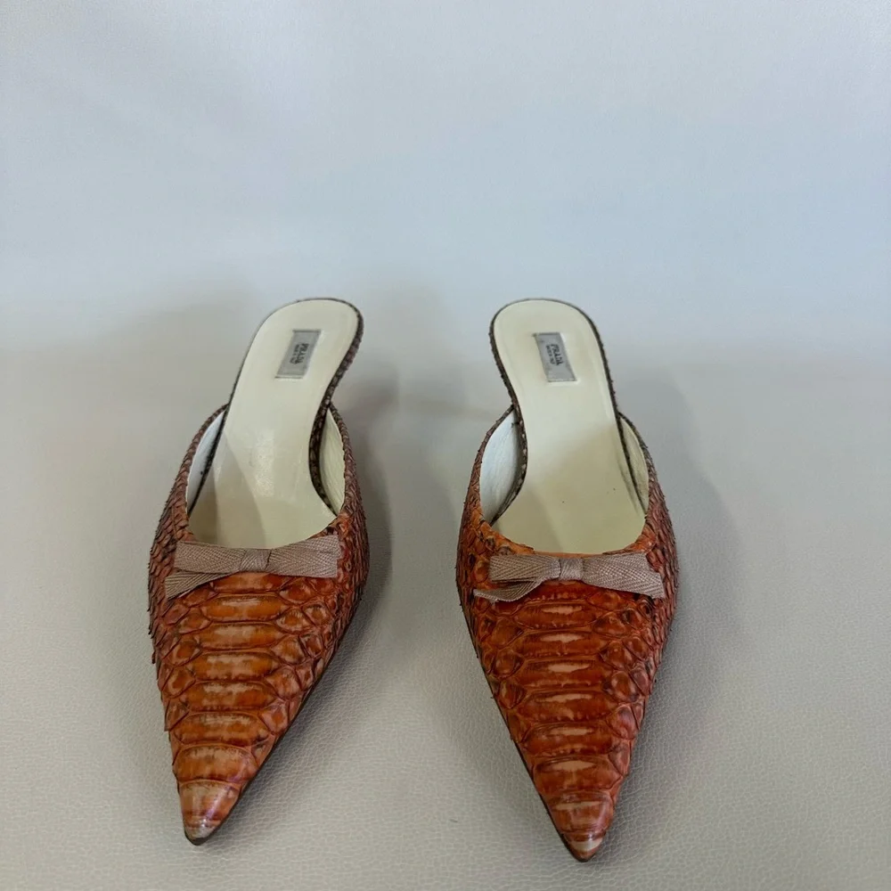 Prada Python Mules - Picture 1 of 6